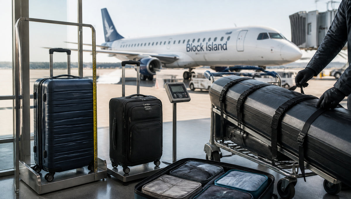 Block Island Air Baggage Rules, Size Limits & Fees